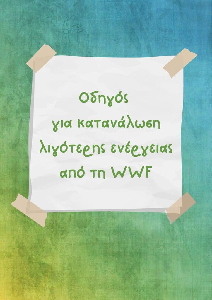 Οδηγός για κατανάλωση λιγότερης ενέργειας από τη WWF